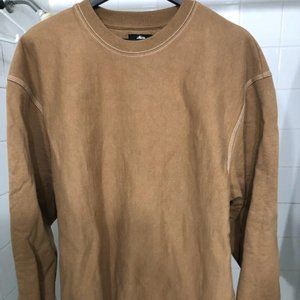 STUSSY ESSENTIAL CREWNECK SWEATSHIRT HEAVYWEIGHT SIZE LARGE